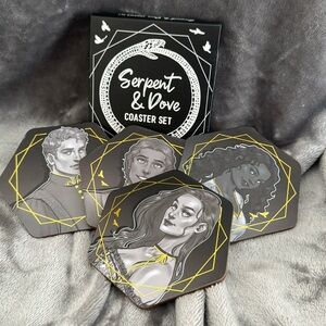 Serpent & Dove coaster set from Fairyloot